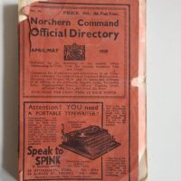 Very Rare 1939 World War 2 Northern Command Official Telephone Directory 5,000+ entries inc RAF
