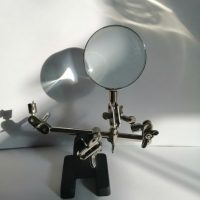RARE mid century watch makers MAGNIFYING glass Hands Free Loupe Decorative SHOP Display