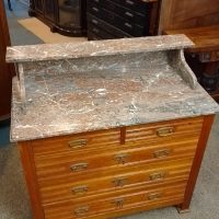 Good Antique Marble Top Chest of Drawers