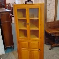 Antique 1930&#8217;s Cotswold Oak Corner Cabinet
