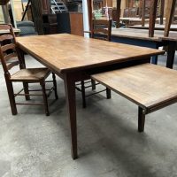 Antique French Cherrywood Refectory Dining Table, c 1860