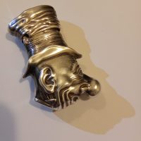 Rare Ally Sloper fully hallmarked Sterling Silver London Vesta Match-safe Novelty