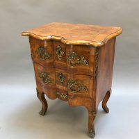 C19th Small Walnut Commode chest of drawers