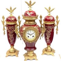 Candelabra Mantel Clock Set