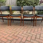 Set of Four Danish Dining Chairs by Erik Buch