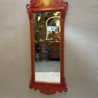 Chinoiserie Lacquered Wall Mirror