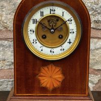 Fabulous Antique Lancet Mantle Clock – 8 day bell striking