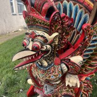 Fire bird Thai firebird Garuda large 1.4 metre 20th deity Century Old