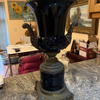 Sevres style urn large pair off