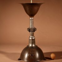 Impressive Large Amsterdam School Pricket Copper Candlestick