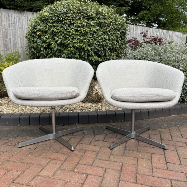 Pair of Pierre Paulin Swivel Armchairs