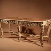 French Régence Style Carved Window Seat, Coffee/Magazine Table.