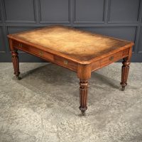 Large Victorian Mahogany Partners Writing Table