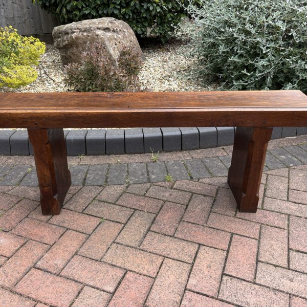 Arts &amp; Crafts Oak Hall Bench
