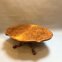 Victorian Burr Walnut Coffee Table