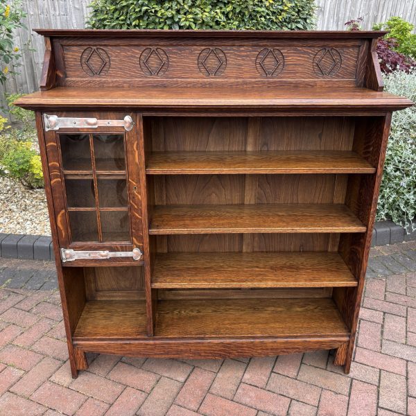 Shapland &amp; Petter Arts &amp; Crafts Oak Bookcase