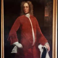 18th Portraits Nobleman &#038; Pet Dog Attributed To Hans Hysing Swedish Antique Oil Paintings