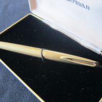Vintage&#8221;Waterman&#8217;s C/F&#8221; 18ct Gold Nib Pen