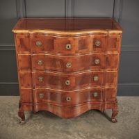 Large Walnut Serpentine Shaped Chest