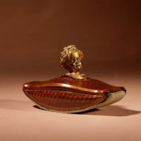 Magnificent And Rare Beautiful French Desk Blotter 19th Century.