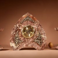Elegant Marble Art Deco French Very Stylish Clock Garniture, Circa 1920.