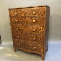 Rare Oak Country Chest Of Drawers
