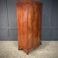 Mahogany Bow Front Wardrobe
