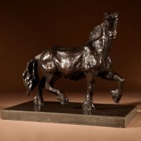 Draft Horse, A Powerful Bronze Sculpture In the Style of Renee Sintenis 1888-1965.