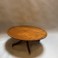 Antique Mahogany Oval Coffee Table