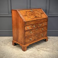 Queen Anne Figured Walnut Bureau