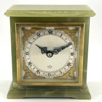 Stunning  Green Onyx Case Elliot Mantel Clock