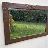 Large Arts &amp; Crafts Copper Wall Mirror