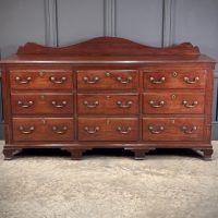 Large 18th Century Mahogany Bank of Drawers
