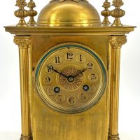 Fabulous French Bronze Ormolu Cubed Mantel Clock – ca1880