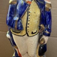 Staffordshire Pottery Figurine/ Spill Vase