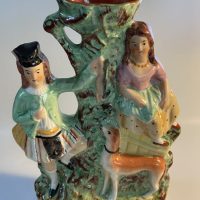 Staffordshire Pottery Spill Vase
