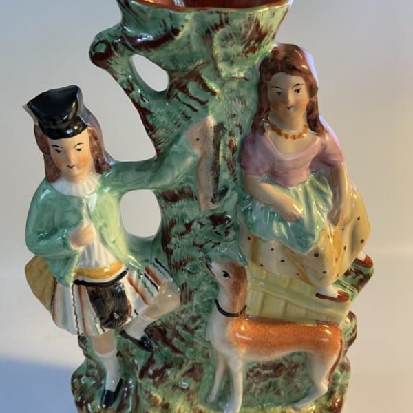 Staffordshire Pottery Spill Vase