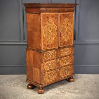 William &amp; Mary Walnut Cabinet on Stand