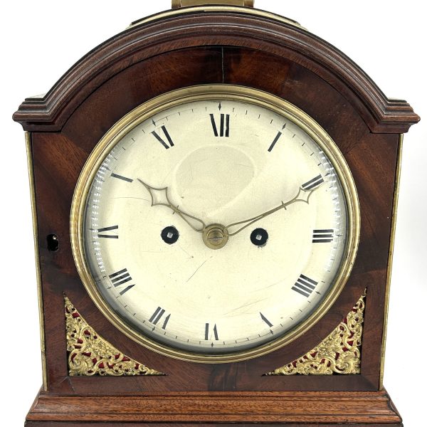 Beautiful Georgian English Mahogany case twin Fusee Verge Bracket Clock &#8211; ca1760