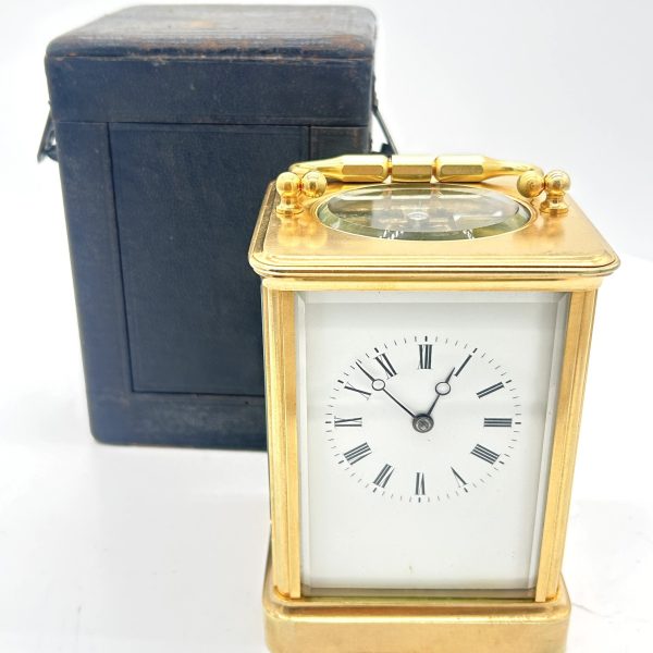 Exquisite Antique French Bell striking Carriage clock – ca1880