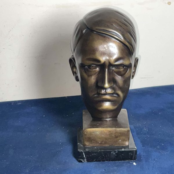 ADOLF HITLER BRONZE AND MARBLE