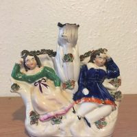 Staffordshire Pottery Spill Vase