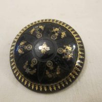 Early 19th Century Inlaid Gold Tortoiseshell Brooch