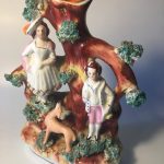 Staffordshire Pottery Spill Vase