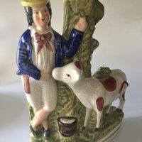 Staffordshire Pottery Spill Vase