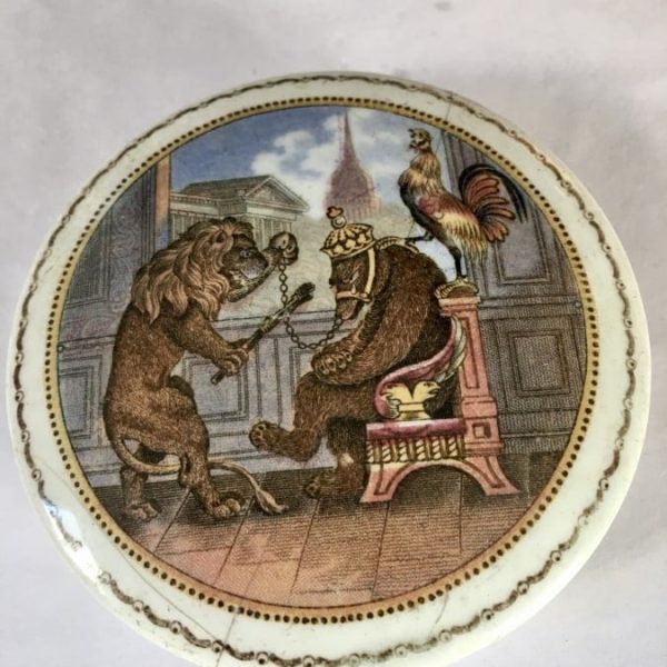 Staffordshire Pottery pot lids.