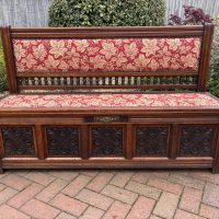Gillows &amp; Co Arts &amp; Crafts Walnut Hall Settle
