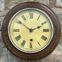 Lovely Antique W &amp; H Oak case wall Clock &#8211; 1900