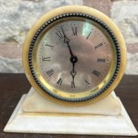 Stylish Edwardian Drum head Mantel Clock &#8211; ca1900