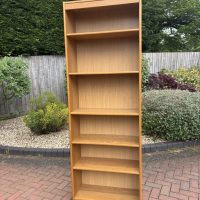 Danish Mid Century Tall Teak Bookcase c1960s